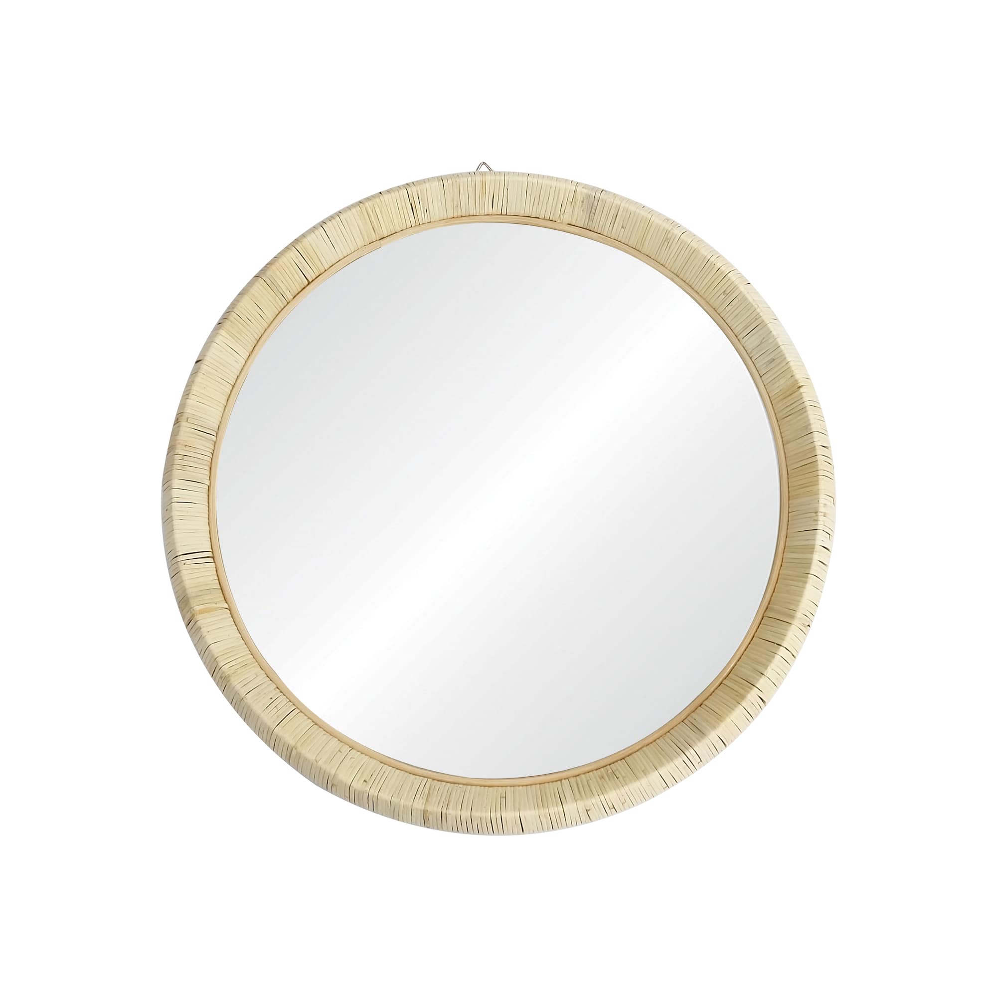25" Round Rattan Mirror by Ashland®